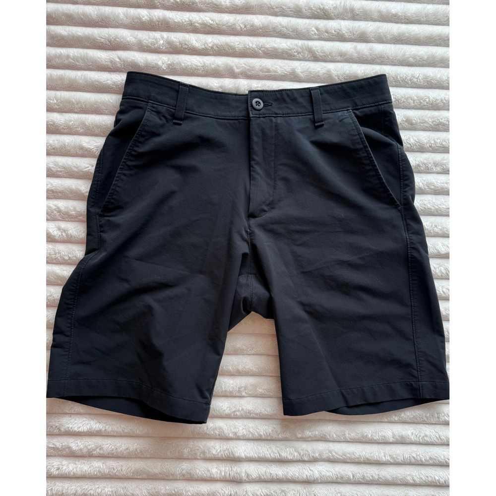 Under Armour Mens Golf Shorts Black Size 32 Performance Flat Front Activewear